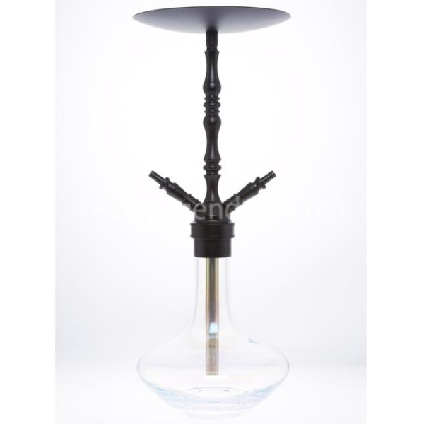 Buy Black Two Holes Egyptian shisha hookah Aluminium Material Anodic Sandblasted at wholesale prices
