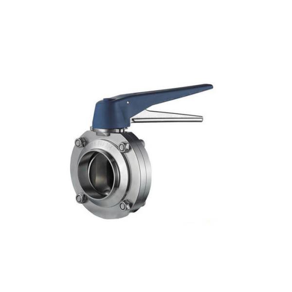 Buy Butt Welded Hygienic Butterfly Valves Stainless Steel With Trigger Handle at wholesale prices