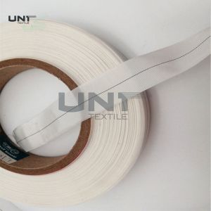 White Woven Garments Accessories Nylon Curing Tape With Coating