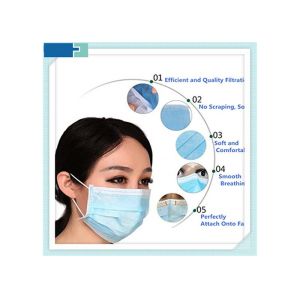 China Hospital Consumables 3 Ply Disposable Medical Mask Non Woven 17*9.5cm on sale