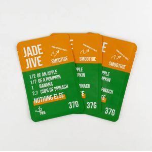 Three-Side Seal Stand-Up Bag Matte Finished Side Gusset Snack Packaging Bag With