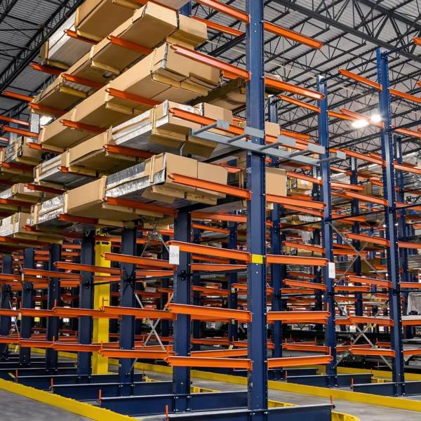 Buy Industrial Cantilever Rack System for Pipe Storage 24-60 Inch Arms at wholesale prices