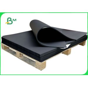100% Virgin Pulp Solid 350gsm Black Kraft Paper For Packing