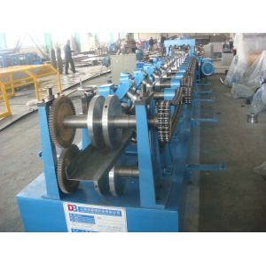 15rows Rollers / PLC vector inverter Gcr 15 Z purlin roll forming machine