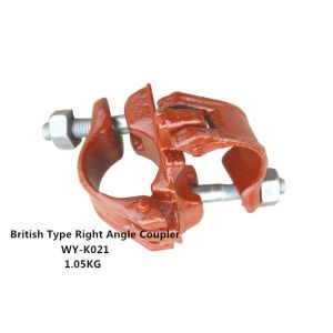 Painting Red 90 degree Scaffolding Double Coupler right angle for Pipe clamp