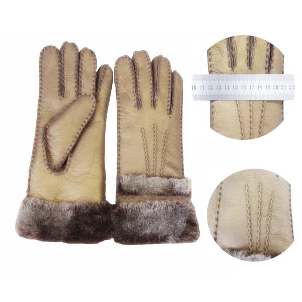 Professional Factory Winter Cheap Sex Girls gloves leather with Fur cuff