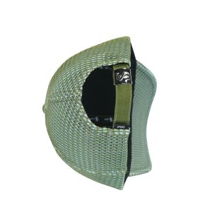 Pre Curved 6 Panel Trucker Hat With Custom Logo Leater Patch Mesh Dad Baseball