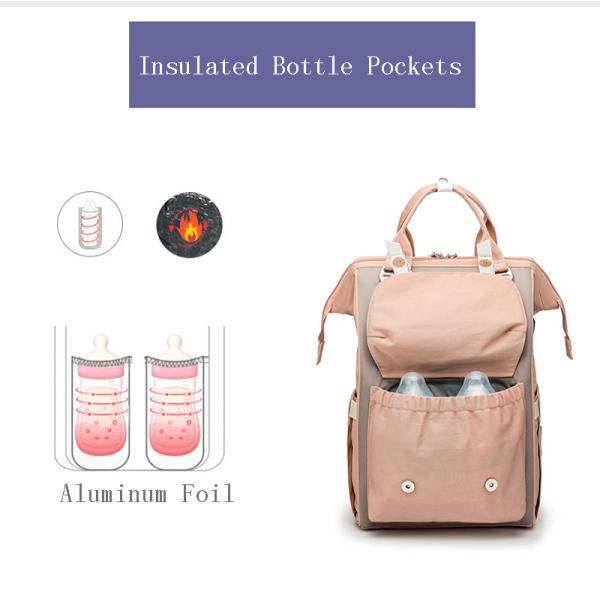 Fashion Mummy Maternity Nappy Bag Diaper Bag Large Capacity Travel Backpack Nursing Bag For Baby Care With Stroller Strap