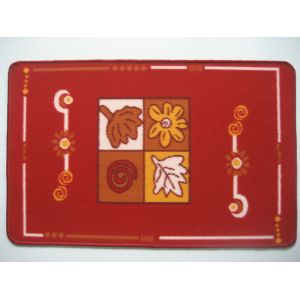Buy cheap Custom made trendy entryway internal red Absorbent Door Mats rug from wholesalers