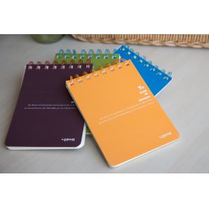 Quality Cheap Recycled A4 Spiral Notebook With Cross Stripe for sale
