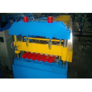 Galvanized Sheet Roof Panel Roll Forming Machine With High Efficiency