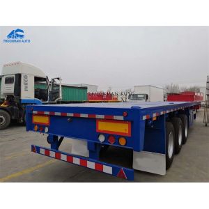 40 Tons 12pcs Tire Container Flatbed Trailer With BPW Axle