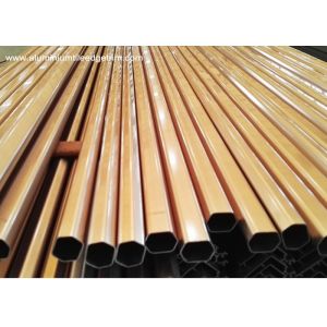 Rose Gold Aluminium Wardrobe Rail Tube , Extruded Aluminium Sections