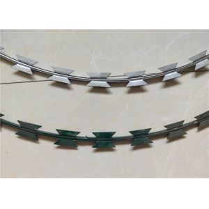 Razor Blade Fencing Spiral Razor Wire Military Barbed Tape Concertina Roll