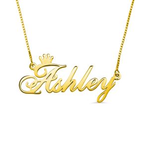 Quality Gold Letter Custom Silver Necklaces for sale