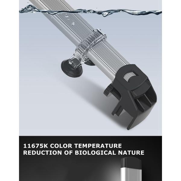 8790k 18cm Colorful Fish Tank LED Lamp Display Sucker Bracket Light Aquarium Accessories