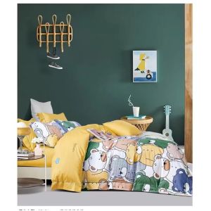 China New Design 100% Cotton Reactive Print Duvet Cover Bedding Set High Quality Customized Size on sale