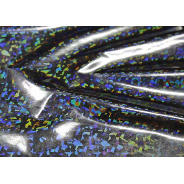 Buy Silver PU Leather Faux Leather , Polyester Faux Leather No Fading at wholesale prices