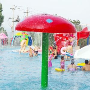 Fiberglass Aqua Park Equipment Water Spray Column