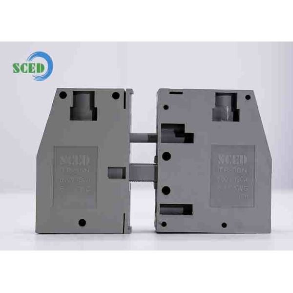 600V Voltage Feed-through Terminal Block 12.2mm Width for Industrial Application