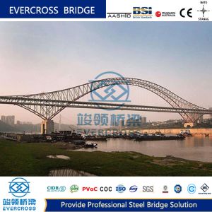 Rigid Frame Modern Arch Bridge High Stiffiness Composite Steel Bridge