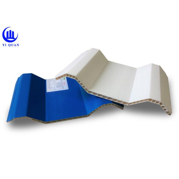 Double Wall PVC Corrugated Hollow Core Plastic Sheets Blue Weatherproof 10mm