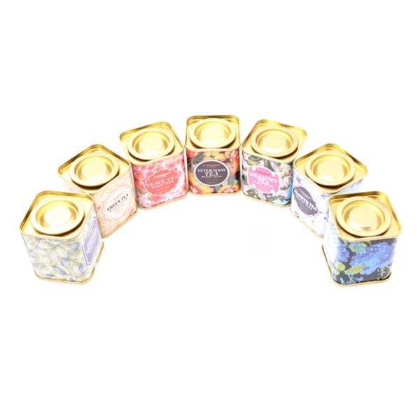 Food / Wine Square Tin Containers , Metal Tin Boxes for Packaging