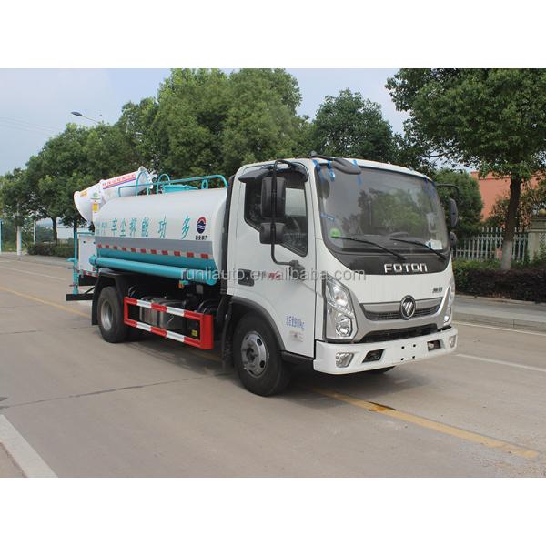 Customized Small Foton 4x2 Water Tank Truck , LHD Sprinkling Water Truck Euro 6