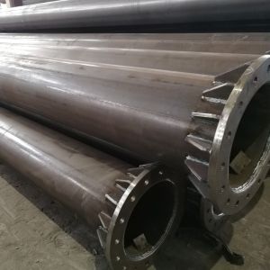 Round Structure Pole Q420 Q460 Hot Dip Galvanized Substation Steel Pole