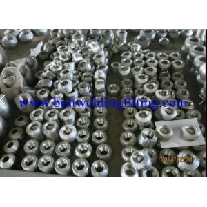 ASTM B564 UNS N06617 Forged High Pressure Pipe Fittings Steel Tee / Nipple