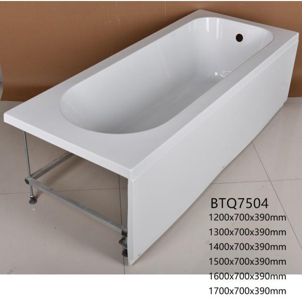 Rectangle Freestanding Jacuzzi Bathtub / Modern Stand Alone Tub 1 Person