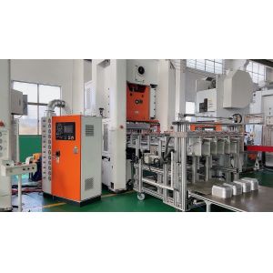 Mitsubishi Controlled 12000 Pcs/h Output Aluminium Foil Container Machine LK-T80