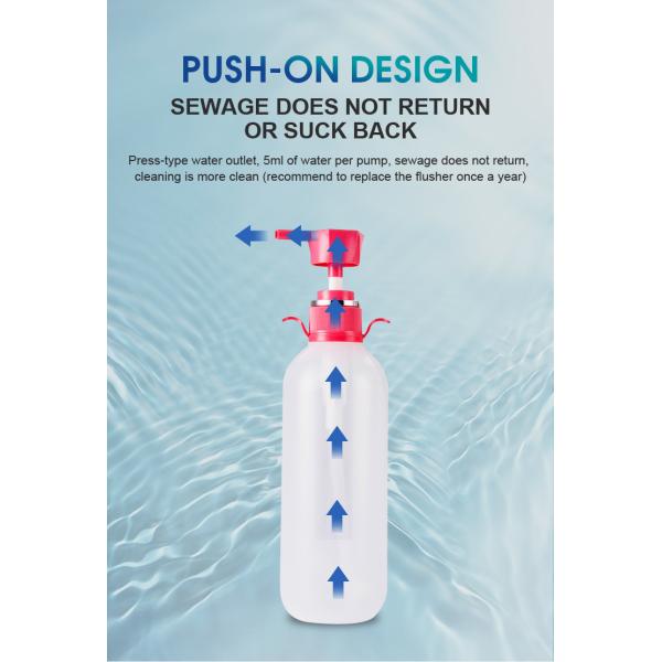 5V 2A Female Genital Cleaner Hydrogen Water Tank Transparent Visible Private Washing Set