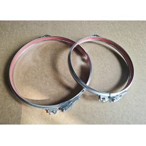 Quality Air Duct Deepdrawing Heavy Duty Pipe Clamps 80mm Galvanized for sale