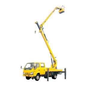XCMG Rotary Platform Boom Lift Truck , Three Telescopic Arms