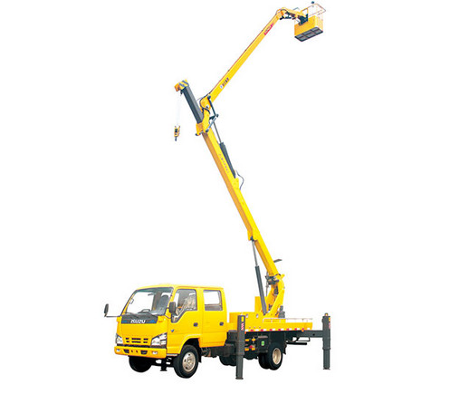 Buy XCMG Rotary Platform Boom Lift Truck , Three Telescopic Arms at wholesale prices