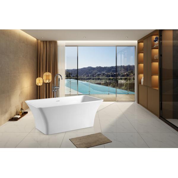 Buy Rectangle Acrylic Free Standing Bathtub Simple Bath SP1842 CUPC Certified at wholesale prices