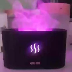 RGB light Color Change USB Flame Humidifier Led Essential Oil Fire Flame Smart