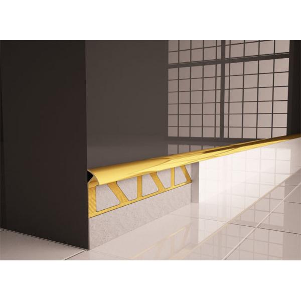 Buy Ceramic Tile Aluminum Transition Strip 2.5m Metal Trimming Strip at wholesale prices
