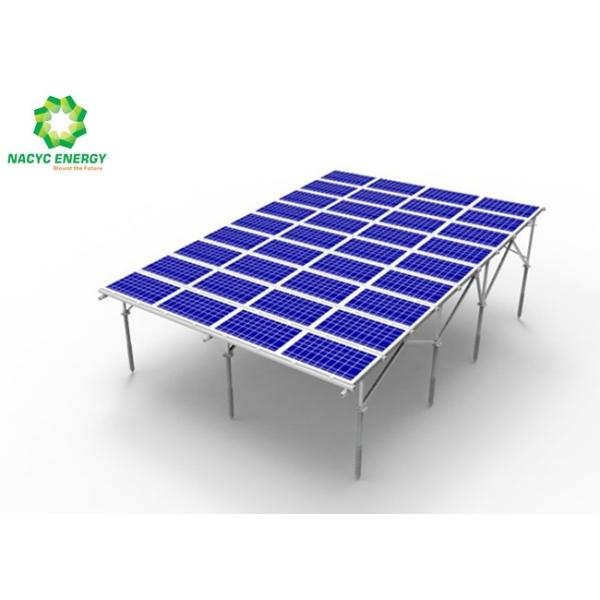 Pre Assembly Ground Mount Solar Racking Systems Aluminum Solar PV Mount