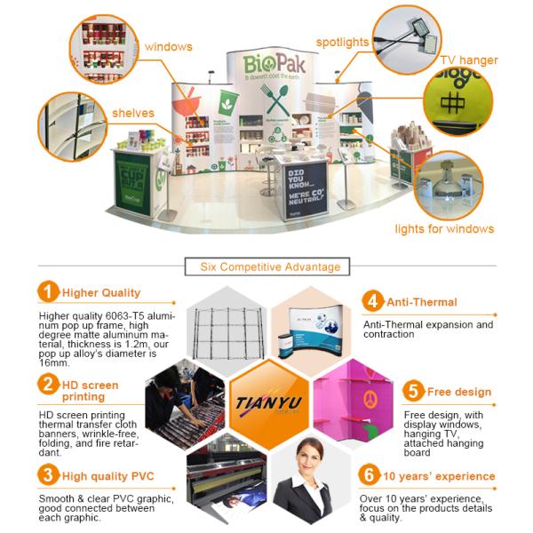 portable trade show tension fabric backdrop display