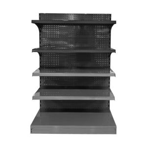 5 Shelves Supermarket Shelving Gondola Display Shelving with 6 Shelves and 4