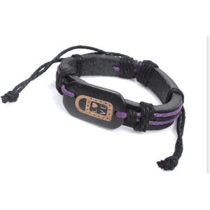 China Couples lock key creative bone leather bracelet Valentine's Day gift on sale