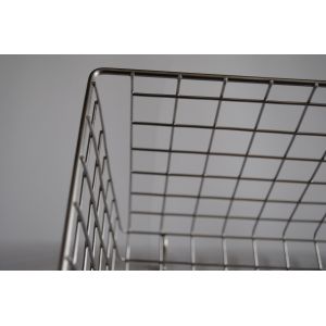 Wire Mesh Strainer Disinfection Stackable Wire Baskets Food Grade Metal