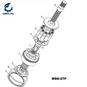 ZAX120 EXCAVATOR SWING MOTOR PARTS