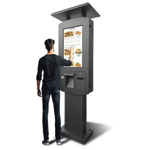 32" IP65 Waterproof Self Service Payment Kiosk Outdoor Terminal with POS Bracket