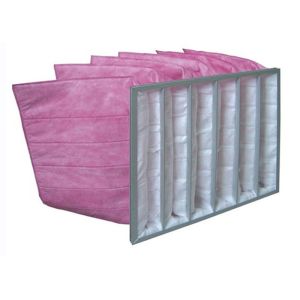 Light Yellow Red House Bag Type Filter Air Purifying More Than 5 Micro Particles