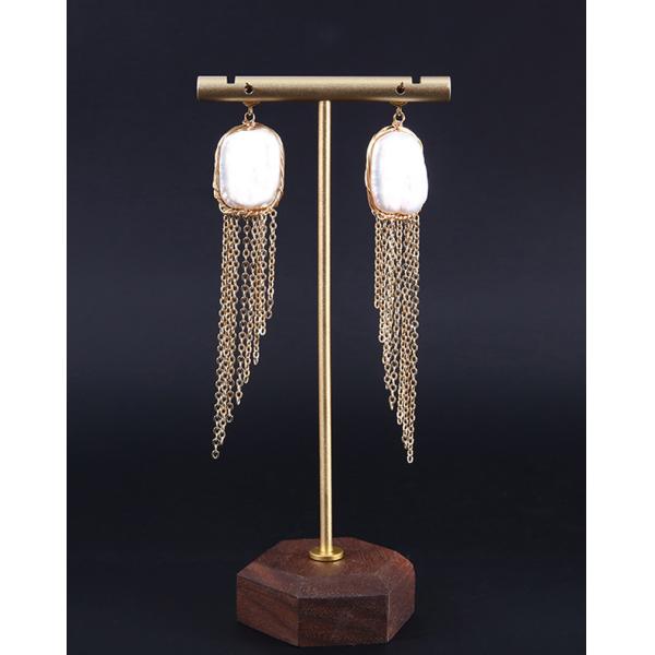 Natural Baroque Pearl Earring French Simple Pearl Stud Earrings Women Luxury Temperament Baroque Earring Wedding Gift