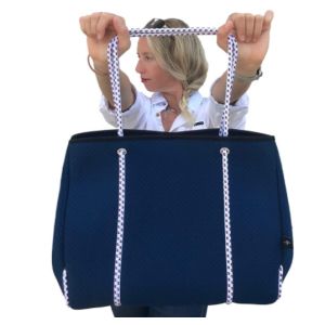 Women Large Neoprene Tote Bag Lightweight for Gym Beach Travel