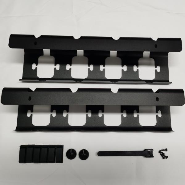 Buy Single Tier Black Oval 3-Hole Adjustable Wire Storage Rack for Under Table Efficiency at wholesale prices